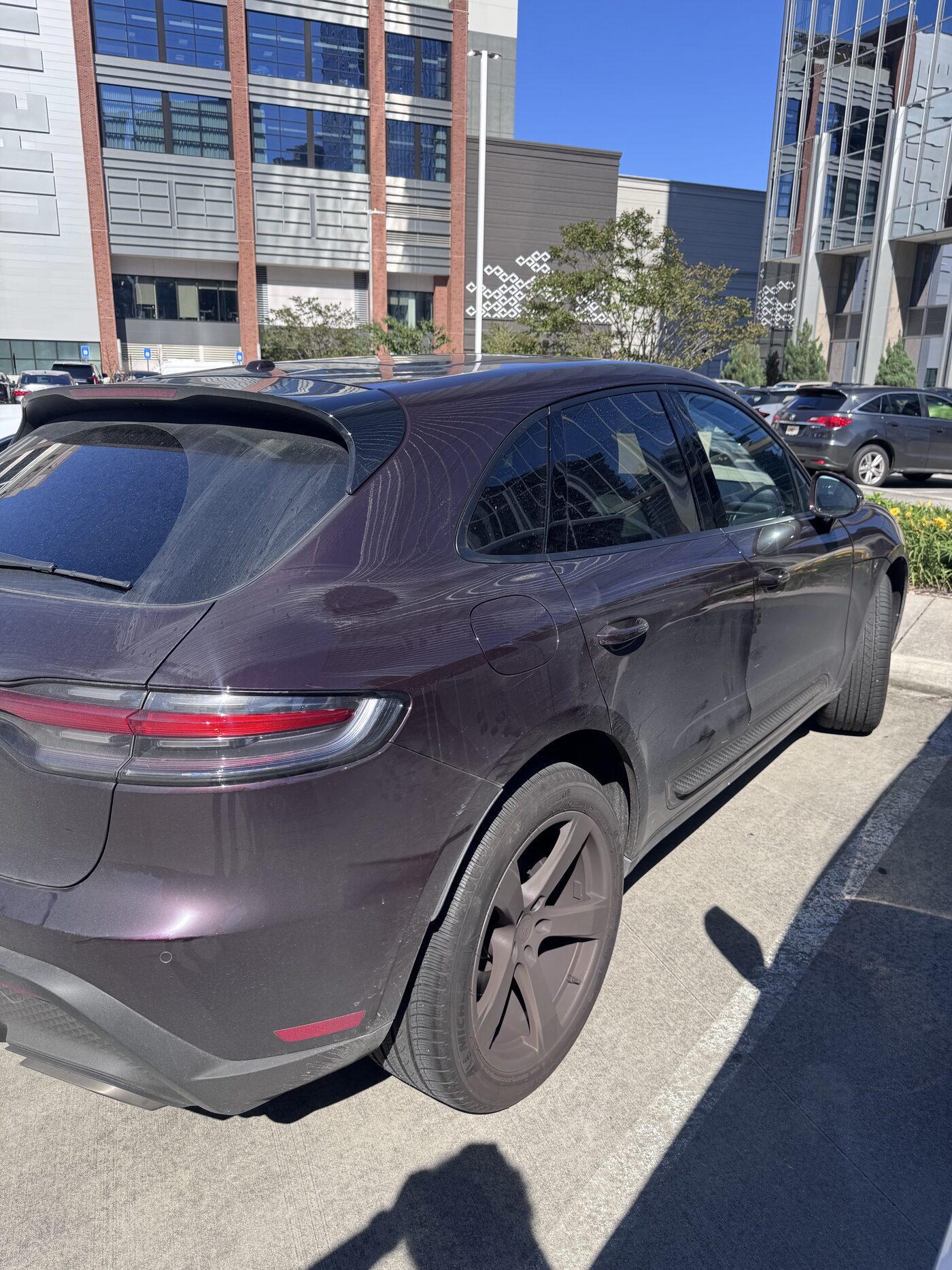 Dusty Porsche Macan before an Apex detail
